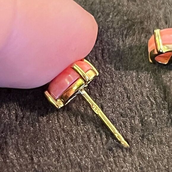 Peach Opal And Sleeping Beauty Turquoise Ring 7 And Earring Set - Picture 10 of 16